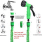 Expandable Garden Hose with Seven Spray Nozzle and Flow Control Lever