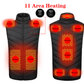 Heated Vest with Carbon Fiber Elements and 12-Hour Runtime, Three Zones