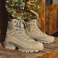 Winter Tactical Boots with Insulated Lining and Ankle Support, Moisture Blocking