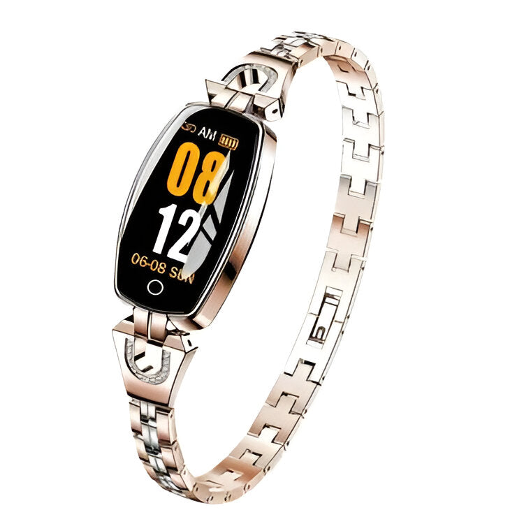 Fitness Bracelet with Heart Rate Monitoring and Touchscreen Display, Interchangeable Chains
