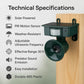 Solar Bird Repeller with PIR Motion Sensor and Sound Deterrent, Weatherproof