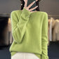 Wool Sweater with O-Neck Collar and Medium Stretch, Slim Fit