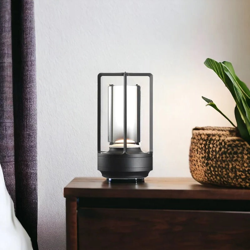 Cordless Table Lamp with Touch Dimmer and Adjustable Color Temperature, USB-C Rechargeable