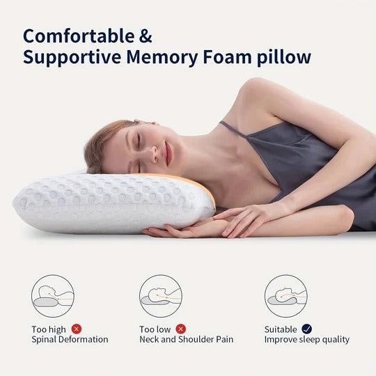 Cooling Pillow With Dual-Sided Gel Memory Foam