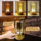 Cordless Table Lamp with Touch Dimmer and Adjustable Color Temperature, USB-C Rechargeable