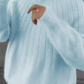 Womens Knit Sweater with Crew Neck and Full Length Sleeves, Hip Coverage