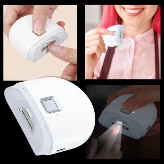 Dual Speed Electric Nail Clipper with Automatic Grinder, LED Light, and Fast Charging