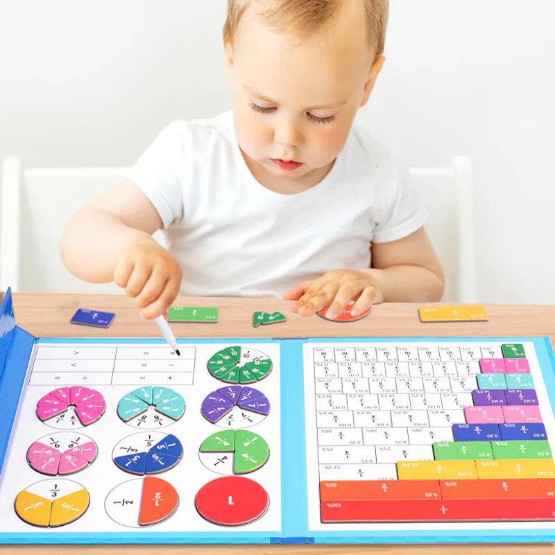 Magnetic Fraction Learning Book with Visual Models for Kids
