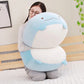 Soft Cartoon Plush Toy with Cotton Filling and Squeezable Design, 15-30 Inches