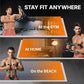 Adjustable Power Twister Bar, Portable Spring Resistance, Upper Body Strength Trainer for Chest, Shoulders and Arms