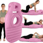 Inflatable Pregnancy Pillow with Belly Cutout and Dual Chamber Support, 65in