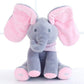 Interactive Plush Elephant with Peekaboo Action and Singing Sounds for Toddlers