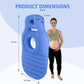Inflatable Pregnancy Pillow with Belly Cutout and Dual Chamber Support, 65in