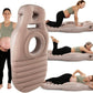 Inflatable Pregnancy Pillow with Belly Cutout and Dual Chamber Support, 65in