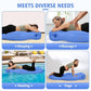 Inflatable Pregnancy Pillow with Belly Cutout and Dual Chamber Support, 65in