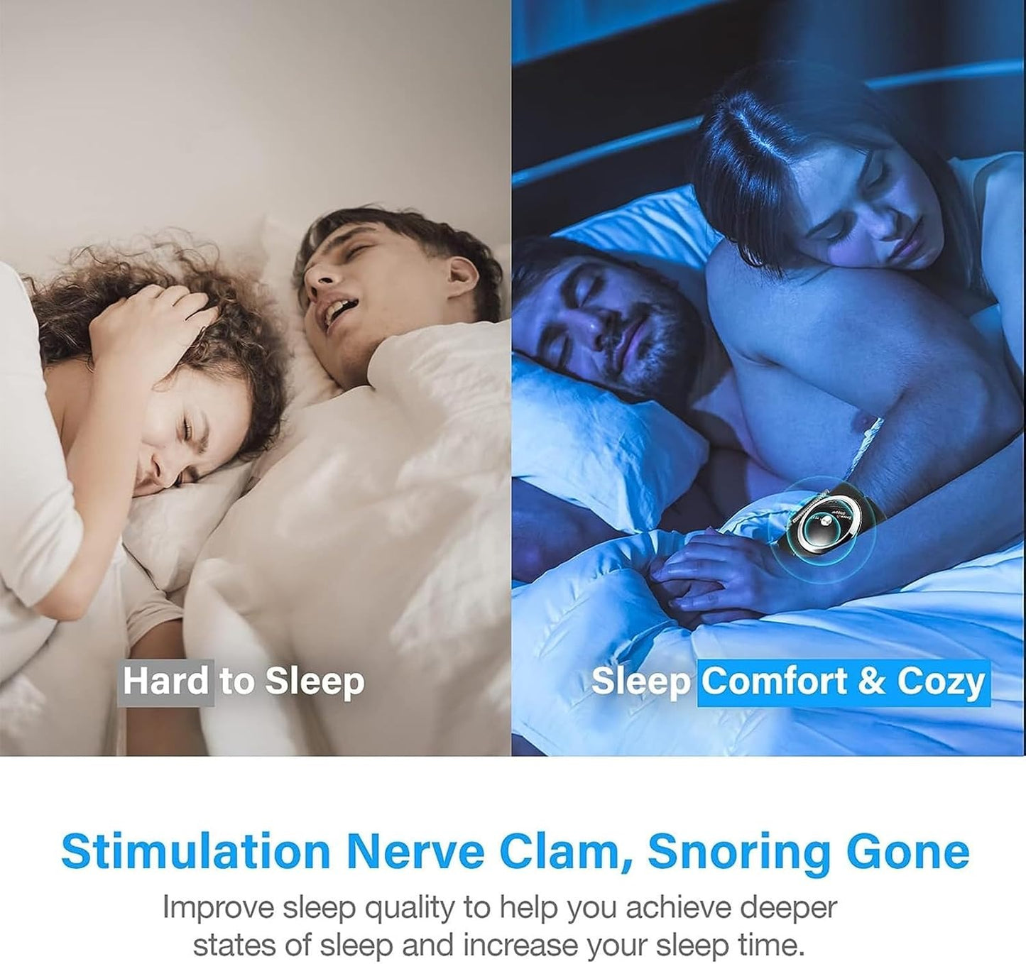 Anti Snore Wristband, Snore Stopper Sleep Connection Bracelet Device