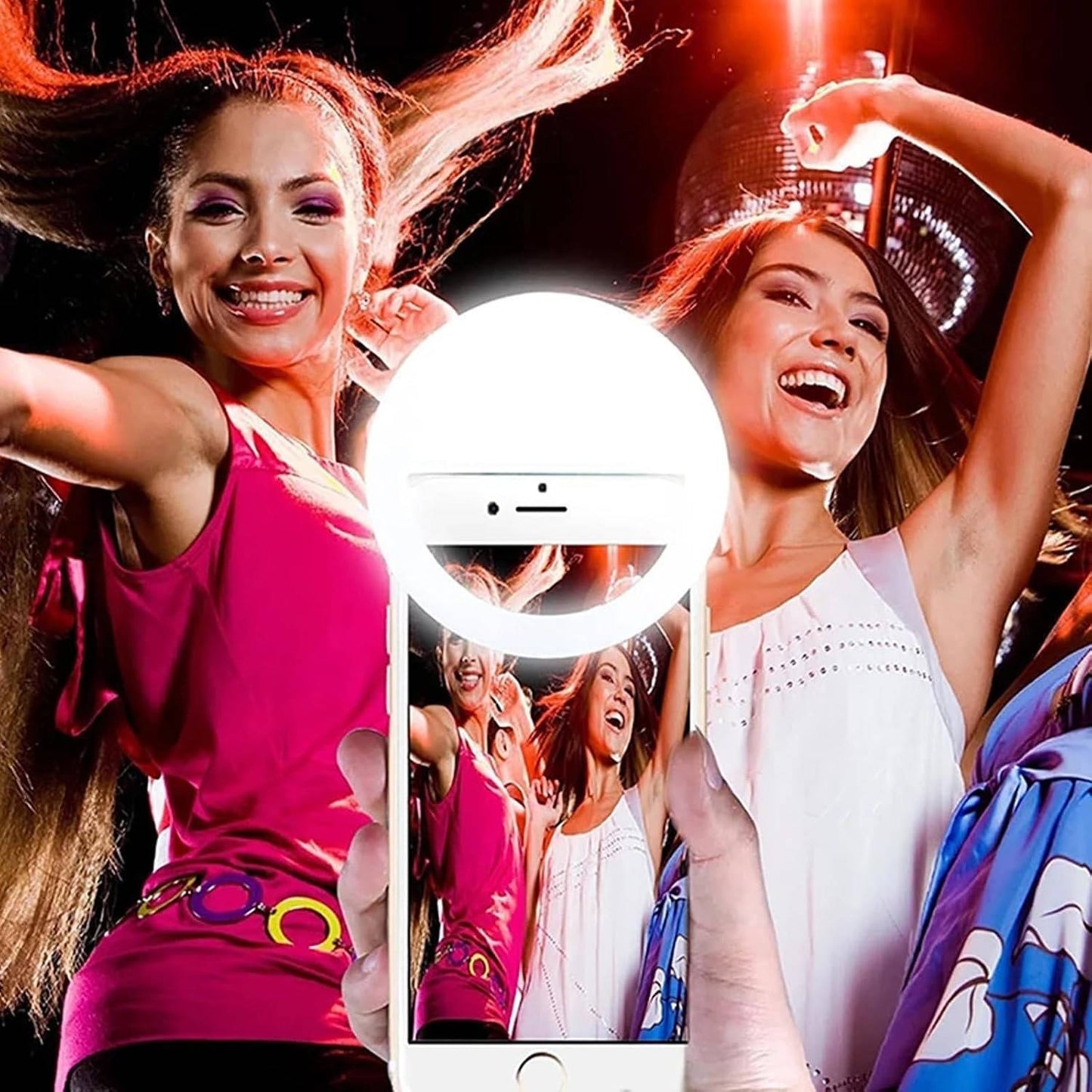 Portable Selfie Ring Light, Adjustable LED Lighting for Photos, Videos and Makeup