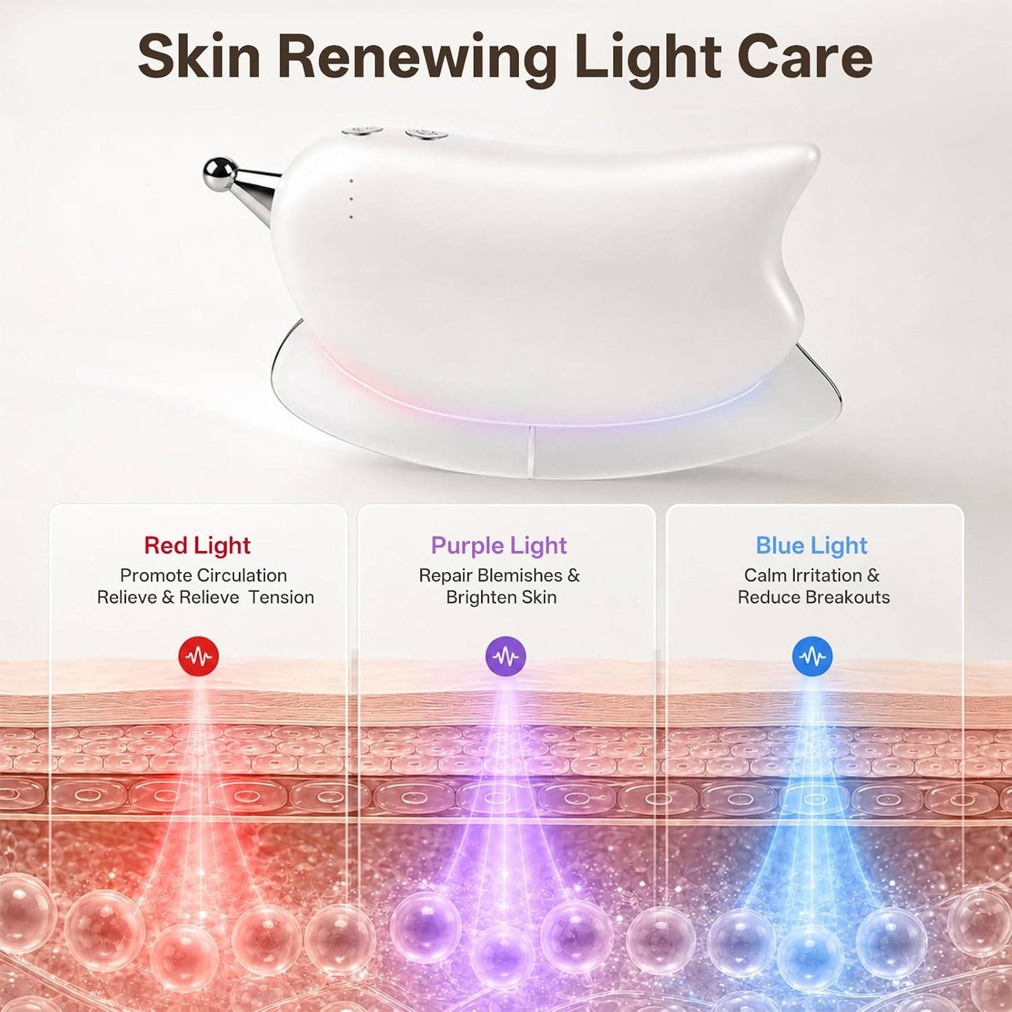 Electric Muscle Scraper, Heated Gua Sha Massage Tool with 3 Heat and 3 Vibration Levels for Deep Tissue Massage
