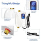 Water Heater Electric 110V, 3000W Instant Electric Water Heater, Under Sink on Demand Hot Water Heater with Digital Display
