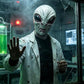 Adult Alien Mask, Area 51 Full Head Latex Mask for Halloween Cosplay Costume Parties