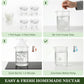 Glass Hummingbird Feeder for Outdoors, Wild Bird Feeder with 6 Feeding Ports for Garden Yard