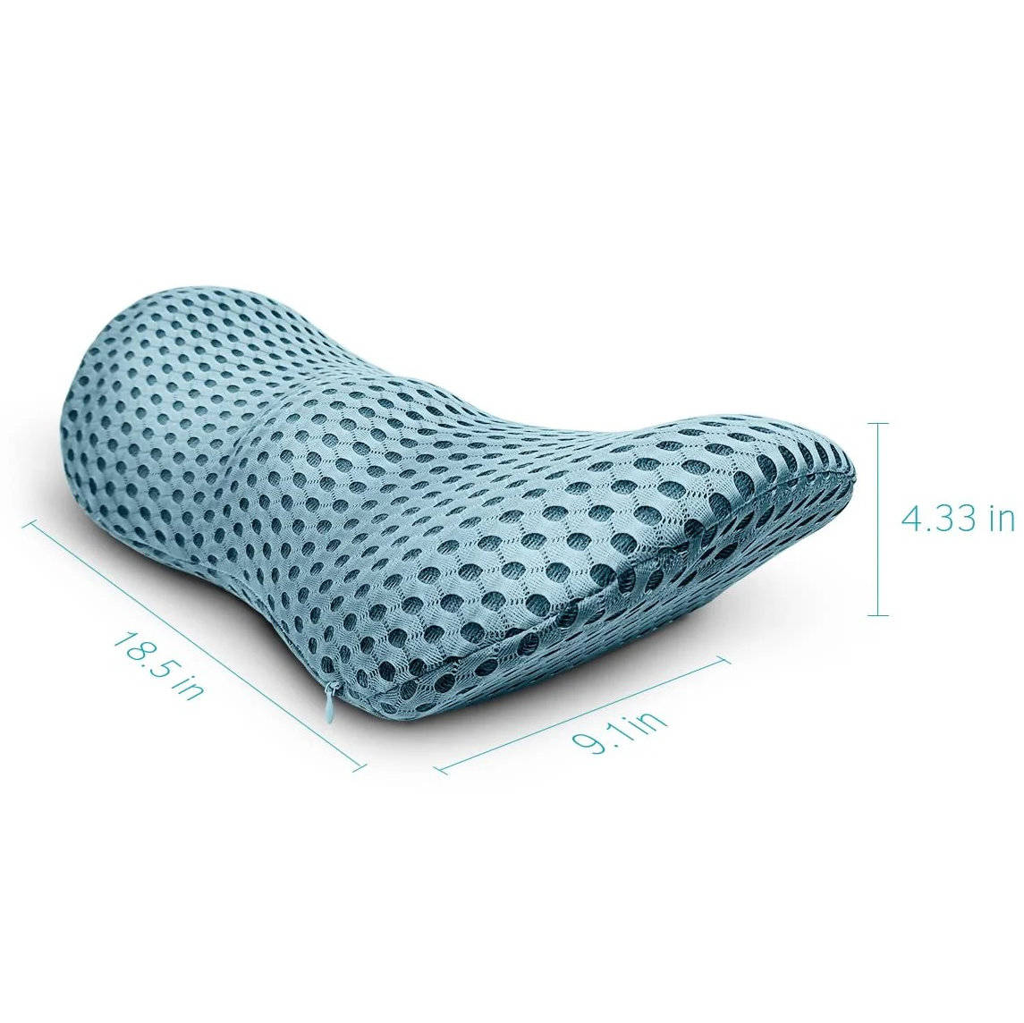 Lumbar Support Pillow For Bed and Office Chair, Memory Foam Backrest Cushion for Lower Back Support