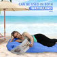 Inflatable Pregnancy Pillow with Belly Cutout and Dual Chamber Support, 65in
