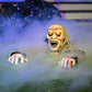 Halloween Zombie Groundbreaker, Light Up Eyes and Creepy Sound with IR Sensor for Outdoor Lawn, Graveyard and Haunted House Decor