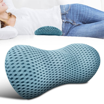Lumbar Support Pillow For Bed and Office Chair, Memory Foam Backrest Cushion for Lower Back Support