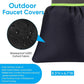 4 Pack Outdoor Faucet Covers for Winter, Insulated Spigot Covers 6.7x8.3 Inch, Waterproof Freeze Protection