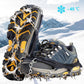 Ice Cleats for Shoes and Boots, 19 Stainless Steel Spikes, Anti Slip Snow Traction Grips for Hiking, Walking and Climbing