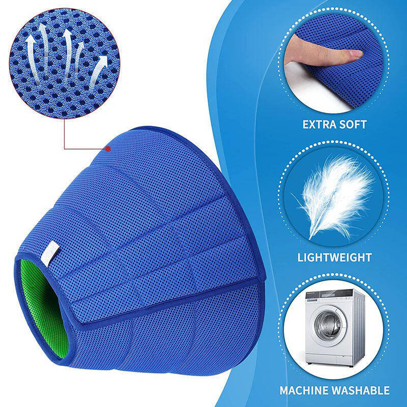 Soft Dog Cone Collar to Stop Licking After Surgery, Adjustable Washable Recovery E-Collar for Dogs and Cats