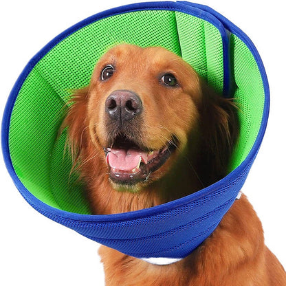 Soft Dog Cone Collar to Stop Licking After Surgery, Adjustable Washable Recovery E-Collar for Dogs and Cats