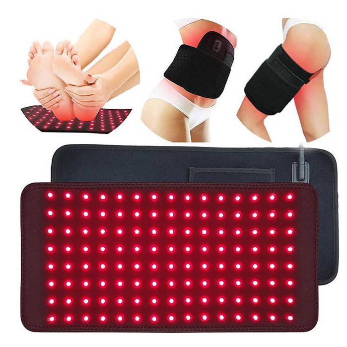 Medical Grade at Home Infrared Light Therapy Pad Belt for Pain Relief, Adjustable Heat Therapy Wrap