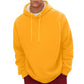 Sherpa Fleece Hoodie with Hidden Security Pocket and Raglan Sleeves for Men
