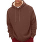 Sherpa Fleece Hoodie with Hidden Security Pocket and Raglan Sleeves for Men