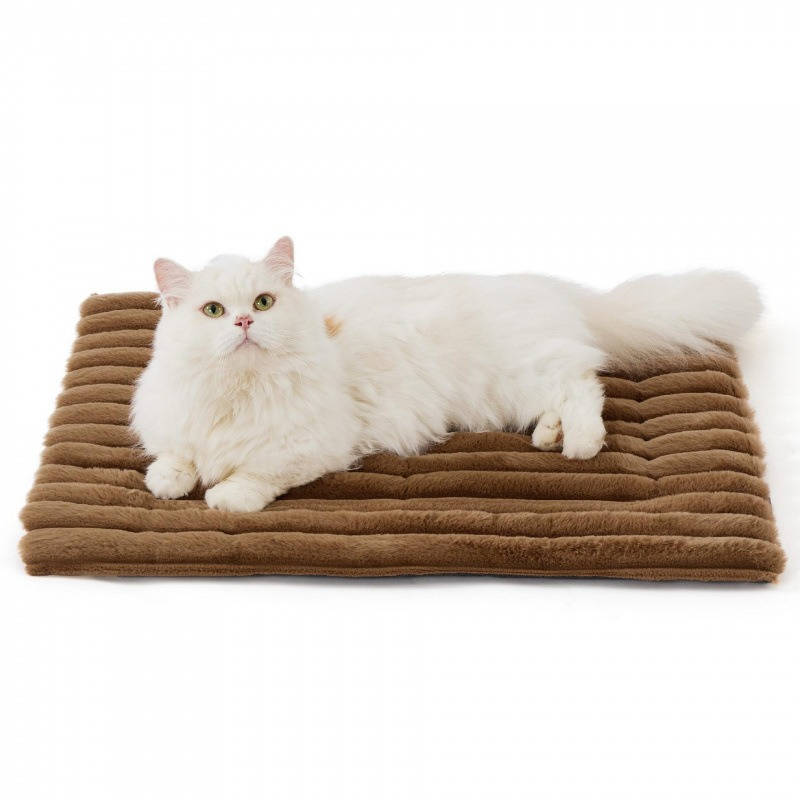 Self Heating Pet Mat, Noiseless Non Slip Dog and Cat Mat for Calming Comfort, No Gel and No Electricity