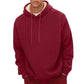 Sherpa Fleece Hoodie with Hidden Security Pocket and Raglan Sleeves for Men