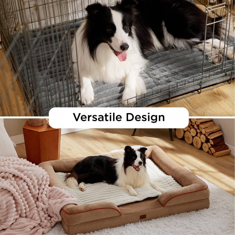 Self Heating Pet Mat, Noiseless Non Slip Dog and Cat Mat for Calming Comfort, No Gel and No Electricity