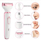 4 in 1 Electric Lady Shaver, Body Hair Trimmer for Face, Nose, Eyebrows and Underarms, Rechargeable Womens Grooming Kit