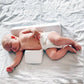 Adjustable Side Sleeping Wedge for Newborns with Dual Cushion Support and Machine Washable Cover