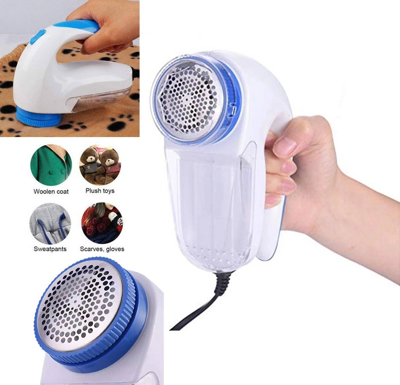 Electric Fabric Shaver, Clothes Lint Remover, Sweater Fuzz and Pill Shaver for Household Fabrics