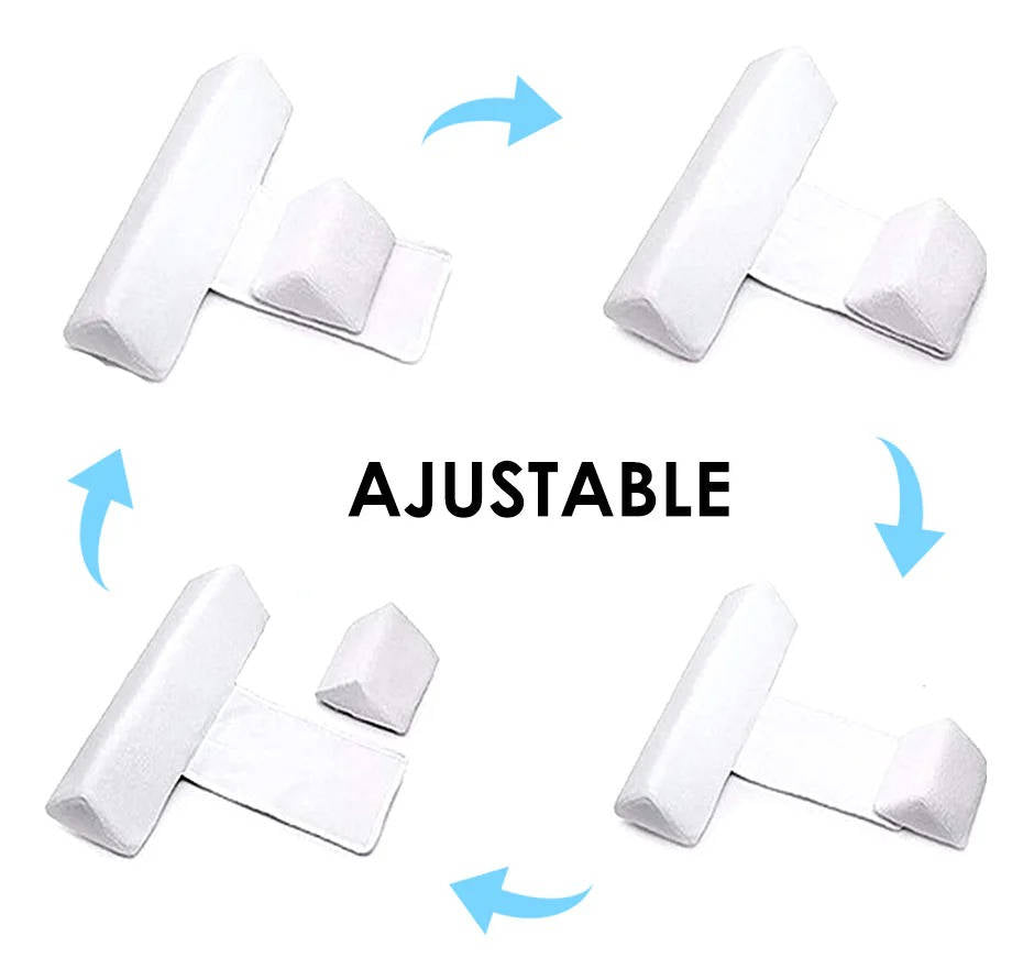 Adjustable Side Sleeping Wedge for Newborns with Dual Cushion Support and Machine Washable Cover