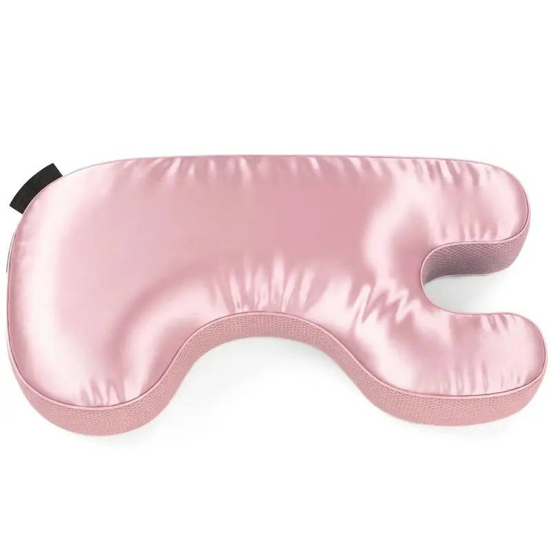Anti Wrinkle Skincare Pillow, Ergonomic Memory Foam Pillow for Side and Back Sleepers, Helps Reduce Sleep Lines