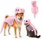 Dinosaur Skeleton Costume for Dogs and Cats, Halloween Pet Costume for Parties and Dress Up