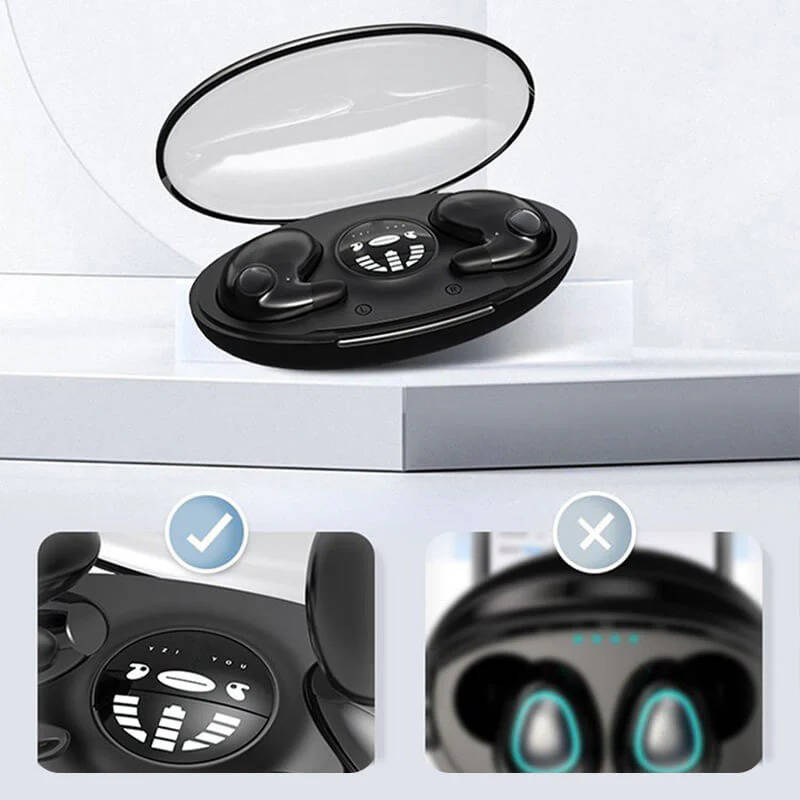 Ultra-Thin Wireless Earbuds with Noise Isolation and 24-Hour Battery for Sleep