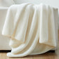 Ultra Soft Fleece Throw Blanket with Plush Ribbed Texture for Couch