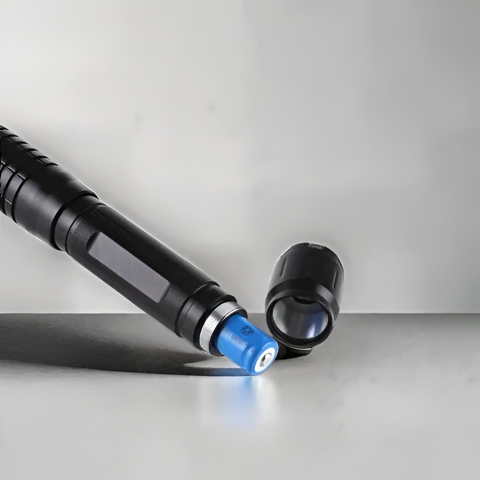 Blue Beam Fire Starter Torch with Rotating Focus and 3.1 Mile Range
