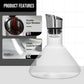 Wine Decanter with 360-Degree Aerator and Double Layer Filter, 1.5 Quart Capacity