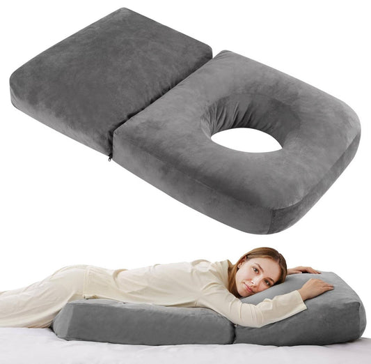 Pregnancy Pillow 44.5 Inch Full Body, Maternity Pillow, Removable Cover for Back Belly Hips Comfort